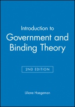 Introduction to Government and Binding Theory - ISBN 9780631190677