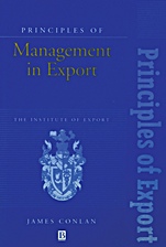 Principles of Management in Export: The Institute of Export - ISBN 9780631191940