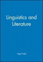 Linguistics and Literature - ISBN 9780631192435