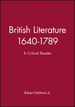 British Literature 1640–1789: A Critical Reader - ISBN 9780631197393