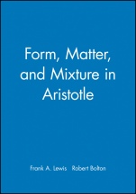 Form, Matter, and Mixture in Aristotle - ISBN 9780631200925