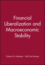 Financial Liberalization and Macroeconomic Stability - ISBN 9780631203490