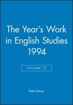 The Years Work in English Studies 1994, Volume 75 - ISBN 9780631204602
