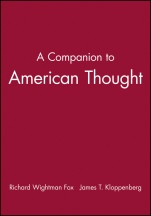 A Companion to American Thought - ISBN 9780631206569