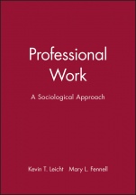 Professional Work: A Sociological Approach - ISBN 9780631207252