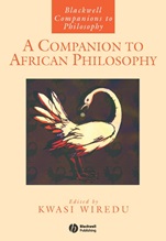 A Companion to African Philosophy - ISBN 9780631207511