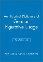 An Historical Dictionary of German Figurative Usage, Fascicle 58 - ISBN 9780631207917