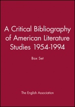 A Critical Bibliography of American Literature Studies 1954–1994: Box Set - ISBN 9780631209386