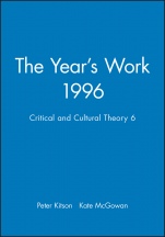 The Years Work 1996: Critical and Cultural Theory 6 - ISBN 9780631211440