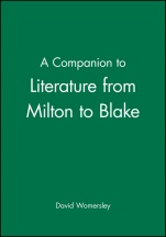 A Companion to Literature from Milton to Blake - ISBN 9780631212850