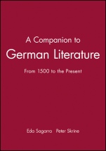 A Companion to German Literature: From 1500 to the Present - ISBN 9780631215950
