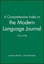 A Comprehensive Index to the Modern Language Journal: 1916–1996 - ISBN 9780631218272
