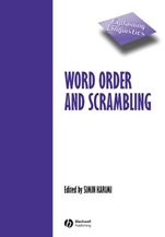 Word Order and Scrambling - ISBN 9780631233282