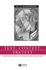 Text, Context, Pretext: Critical Issues in Discourse Analysis - ISBN 9780631234517