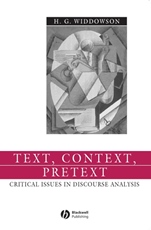 Text, Context, Pretext: Critical Issues in Discourse Analysis - ISBN 9780631234524