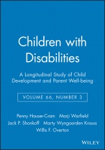 Children with Disabilities: A Longitudinal Study of Child Development and Parent Well–being, Volume 66, Number 3 - ISBN 9780631234753