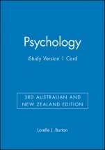 Psychology 3rd Australian and New Zealand Edition iStudy Version 1 Card - ISBN 9780730305651