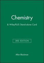 Chemistry 3e & WileyPLUS Stand–alone Card - ISBN 9780730326175