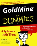 GoldMine For Dummies - ISBN 9780764506086