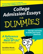 College Admission Essays For Dummies - ISBN 9780764554827