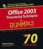 Office 2003 Timesaving Techniques For Dummies - ISBN 9780764567612