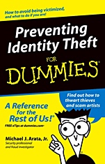 Preventing Identity Theft For Dummies - ISBN 9780764573361