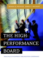 The High–Performance Board: Principles of Nonprofit Organization Governance - ISBN 9780787956974