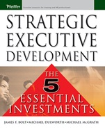 Strategic Executive Development: The Five Essential Investments - ISBN 9780787974633