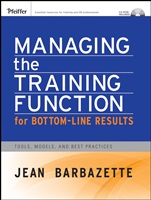 Managing the Training Function For Bottom Line Results: Tools, Models and Best Practices - ISBN 9780787982430