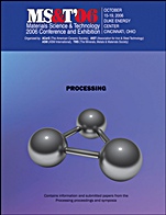 Materials Science and Technology (MS&T) 2006: Processing - ISBN 9780873396509