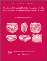 Special Papers in Palaeontology: Brachiopods from the Dashaba Formation (Middle Ordovician) of Sichuan Province, south–west China - ISBN 9780901702982