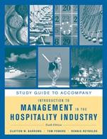 Study Guide to accompany Introduction to Management in the Hospitality Industry, 10e - ISBN 9781118004609