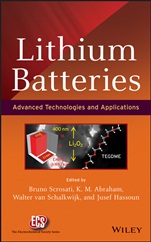 Lithium Batteries: Advanced Technologies and Applications - ISBN 9781118183656