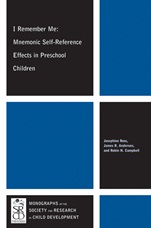 I Remember Me: Mnemonic Self–Reference Effects in Preschool Children - ISBN 9781118257999