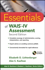 Essentials of WAIS–IV Assessment - ISBN 9781118271889