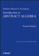 Solutions Manual to accompany Introduction to Abstract Algebra, 4e - ISBN 9781118288153