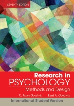 Research In Psychology: Methods and Design - ISBN 9781118322628