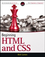 Beginning HTML and CSS - ISBN 9781118340189