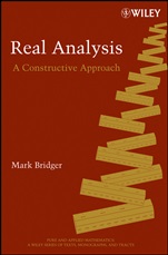 Real Analysis: A Constructive Approach - ISBN 9781118357064