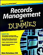 Records Management For Dummies - ISBN 9781118388082