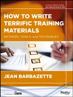 How to Write Terrific Training Materials: Methods, Tools, and Techniques - ISBN 9781118454039