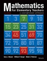 Mathematics for Elementary Teachers: A Contemporary Approach - ISBN 9781118457443