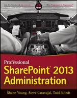 Professional SharePoint 2013 Administration - ISBN 9781118495810