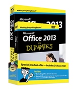 Office 2013 For Dummies, Book + DVD Bundle - ISBN 9781118497111