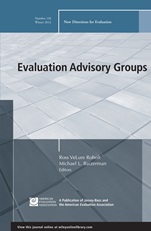 Evaluation Advisory Groups: New Directions for Evaluation, Number 136 - ISBN 9781118537060