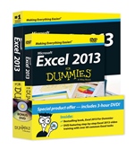 Excel 2013 For Dummies, Book + DVD Bundle - ISBN 9781118559802