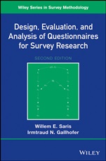 Design, Evaluation, and Analysis of Questionnaires for Survey Research - ISBN 9781118634615
