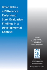What Makes a Difference: Early Head Start Evaluation Findings in a Developmental Context - ISBN 9781118658840