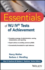 Essentials of WJ IV Tests of Achievement - ISBN 9781118799154