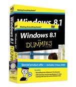 Windows 8.1 For Dummies Book + DVD Bundle - ISBN 9781118821077